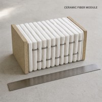 Module en fibre céramique pour four à coupole, bloc d'isolation réfractaire, résistant aux hautes températures, revêtement de four à 1430°C
