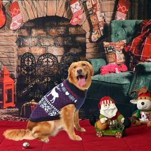 Chandail de Noël tricoté sur mesure par OEM pour chien moche Tenues pour animaux de compagnie Argyle Manteau de Noël par temps froid pour chats chiens - Product Image 4