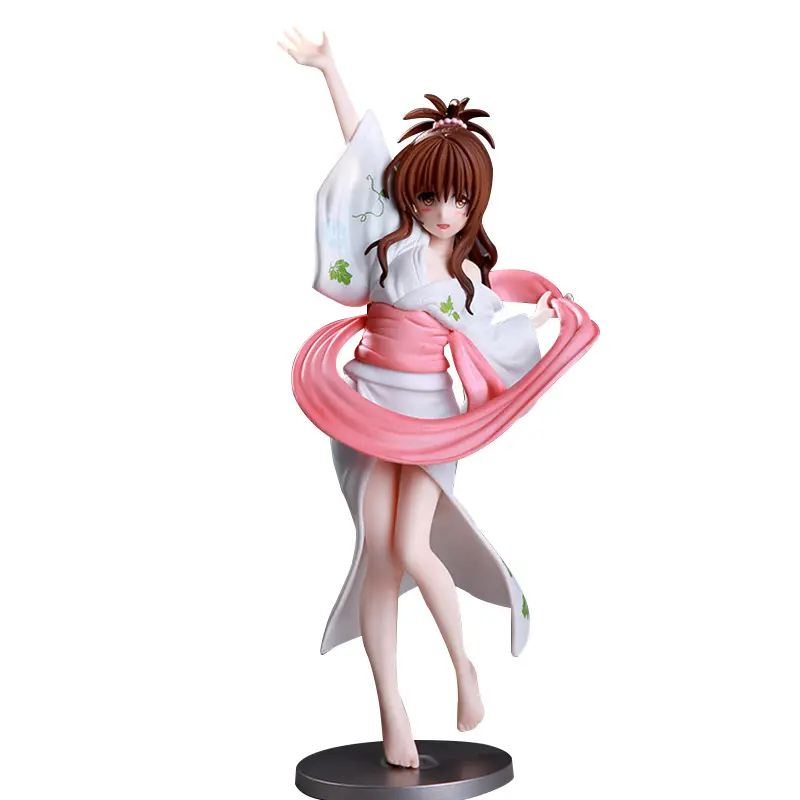 만화 기모노 입고 귀여운 소녀 캐릭터 모델 장난감 일본 애니메이션 Pvc 그림