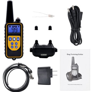 Impermeable 800m eléctrico mascota perro entrenamiento comportamiento productos ladridos Control Collar eléctrico perro choque Collar con Control remoto - Product Image 3