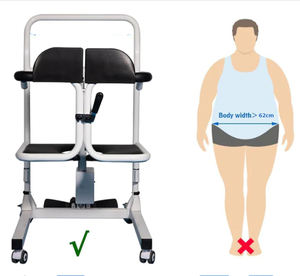 Bariatrische Mobiliteitslift Met Brede Stoel Voor Gebruikers Met Obesitas Of Overgewicht, Gebruik Van Zware Transferstoelen Thuis - Product Image 6