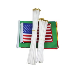Drapeau à agiter en polyester 14*21 cm, mini, en plastique, pour la vente en gros, idéal pour les matchs de football 2026 aux États-Unis et au Canada - Product Image 3