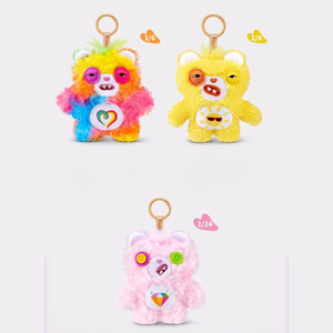 Authentiques figurines, porte-clés en peluche <span class=keywords><strong>et</strong></span> breloques de sac de la série Fuggler Ugly Monster Care the Bears, en boîte surprise, pour sacs à dos - Product Image 5