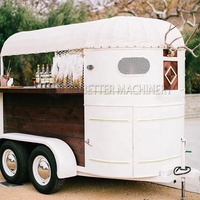 Remorque pour chevaux de Offre Spéciale camion de nourriture chariot à crème glacée bar à bière mobile restauration de rue remorque de nourriture pour chevaux vintage personnalisée pour la fête