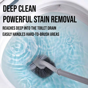Toilet <b>Cleaning</b> <b>Brush</b> Nylon Soft Bristles Long Handle Household Bathroom Use - Product Image 3