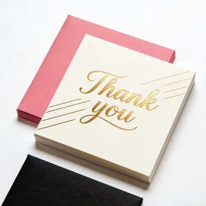 Tarjetas de Visita de Lujo con Lámina de Oro Rosa, Papel Decorativo Elegante, para Realzar la Marca de Cosméticos, Paquetes Promocionales - Product Image 1