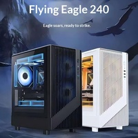 Boîtier d'ordinateur de jeu Rui Xi Fei Ying 240, ordinateur de bureau, côté transparent en verre trempé, refroidissement par eau, café internet, hôte Micro ATX