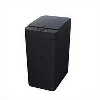 Poubelle intelligente à capteur sans contact pour agent d'approvisionnement, capacité 11L, alimentée par batterie, en plastique, pour usage domestique