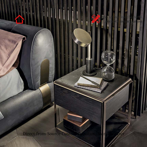 Letto Matrimoniale Moderno Personalizzabile di Lusso Minimalista per Arredamento Villa, Pezzo d'Arredo Artistico Unico e di Design - Product Image 2