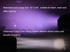 BEE EYE 7x60W Cabezal móvil LED giratorio con Zoom Nueva llegada DMX512 para clubes nocturnos Parques temáticos DJ - Product Image 4