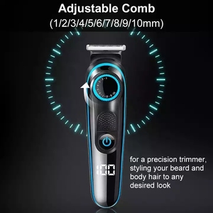 Cortapelos 5 en 1, Recortador de Vello Corporal, Afeitadora, Cortadora de Barba, Recortador de Bigote, Cortapelos Inalámbrico para Hombre, Recortador de Vello Nasal y de Orejas - Product Image 5