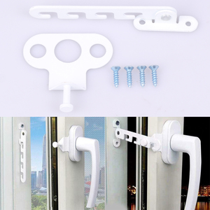 Nouveau limiteur de fenêtre intérieur, loquet de positionnement, butée, support anti-vent pour fenêtre à battant, sécurité domestique, verrou de charnière pour portes et fenêtres, protection enfant - Product Image 2