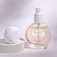Flacon de lotion ovale en verre personnalisé avec logo, 30/60 ml, vide, pour fond de teint liquide, avec pompe à pression, emballage mat pour sérum de maquillage