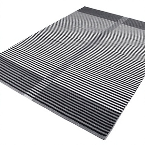 Hot Selling Stripe Design Durable Stain Resistant Hand Woven Polypropylene PET Handmade Outdoor Rug Custom Pattern Pet Friendly - Product Image 1