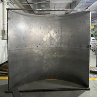 Moule de réservoir en acier et béton sur mesure avec pliage de tôles et soudage multi-pass, peinture antirouille pour projet