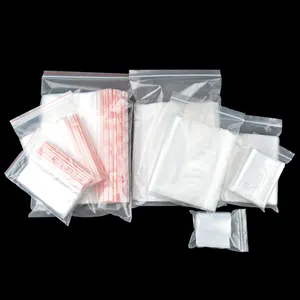 छोटे स्पष्ट resealable बैग के लिए उत्पाद आपूर्तिकर्ताओं reclosable स्पष्ट ज़िप बैग कस्टम प्रिंट स्पष्ट ज़िप ताला बैग कस्टम आकार