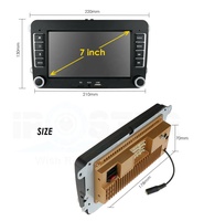 Autoradio DVD IPoster 7 pouces Android 13 Quad Core 2 Din 1+16 Go avec RDS intégré pour VW Skoda SEAT