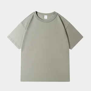 300G lourd été Slim Fit coton T-shirts brodé Logo Tee blanc Design Anime Image hommes T-shirts
