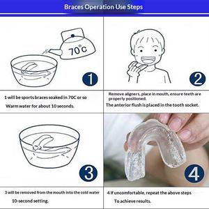 Protector <span class=keywords><strong>Bucal</strong></span> Deportivo de Doble Cara de EVA para <span class=keywords><strong>Boxeo</strong></span>, Baloncesto, Taekwondo, Absorción de Impactos, Protección Anti-Impactos, Duradero y Cómodo - Product Image 4