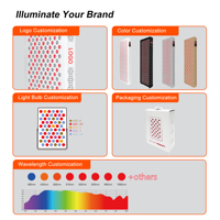 Panneau de luminothérapie infrarouge portable ILUXRED pour usage domestique, idéal pour le dropshipping et les marques privées
