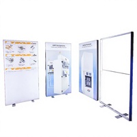 TIANYU LG-110 Bingkai Aluminium Tekstil Ultra-tipis Backdrop Sign LED Gambar Film Lembut Ganda UV Poster Iklan Light Box