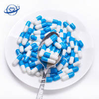 Capsules vides transparentes de couleur végétale, taille 0