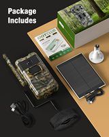 Camuflaje salvaje GSM 4G Sim Cámara de seguimiento de batería Ucon App Solar Powered CCTV Hunting Trail Camera
