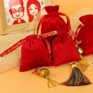 GOLD PACKAGING Fashion Packaging Velvet Drawstring Jewelry Pouches <b>Bag</b> for <b>Christmas</b> <b>Gifts</b> - Product Image 6