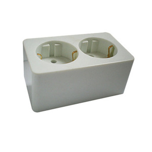 IMPA 792923 Double prise résine phénol Non étanche ronde 2 broches prise Siemens Allemagne Type pour les fournitures marines - Product Image 3