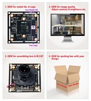 批发安防摄像头配件印刷电路板 2MP PCB FH8536H GC2053 模拟摄像头模块 1080P 30fps 主板