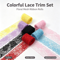 20 Couleurs, 8 cm de large, dentelle en polyester et soie tricotée à la main pour vêtements, canapés, rideaux, accessoires de couture DIY pour la maison