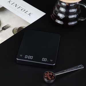 Balance à expresso avec minuteur, haute précision 0,1g 3kg, balance numérique pour <span class=keywords><strong>café</strong></span>, outil de pesage pour le <span class=keywords><strong>café</strong></span> filtre, la pâtisserie et les aliments, tapis en silicone - Product Image 5