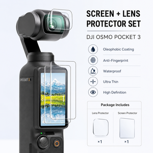 DJI Osmo Pocket 3 Tempered Glass Screen <b>Protector</b> Camera <b>Lens</b> <b>Protector</b> HD Clear 9H Anti Scratch - Product Image 5