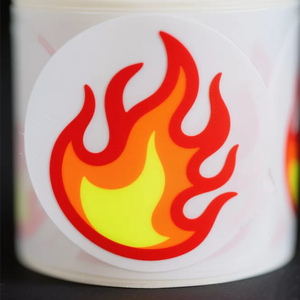 Paquete de Etiquetas Adhesivas con Logotipo Impreso Personalizado de Alta Calidad, Hoja de Etiquetas Brillantes, Autoadhesivas, Resistentes al Agua, de Vinilo, Troqueladas - Product Image 6