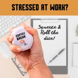 PU Dice Stress Relief Toy Ball Custom Logo Promotional <b>Cube</b> Foam Squeeze Toy Stress Relief Gift for Casino, Office, School Event - Product Image 5