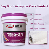 Revêtement liquide monocomposant de qualité supérieure pour l'extérieur et l'intérieur, revêtement imperméable en acrylique pour murs et toits