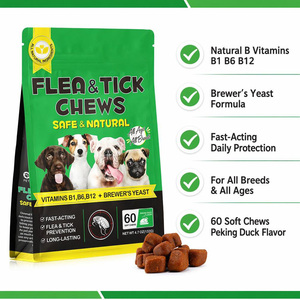 Suplemento Natural en Tabletas Masticables para la Prevención de Pulgas y Garrapatas en <span class=keywords><strong>Perros</strong></span>, con Vitaminas B1, B6 y B12, Levadura de Cerveza, para la Piel, el Pelaje y el Sistema Inmunitario, para Todas las Razas, OEM - Product Image 6