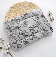 Flanelle tapis de couchage pour animaux de compagnie chien lit chat litière chiot lit chien canapé joli matelas coussin pour petit grand chien couverture fournitures pour animaux de compagnie