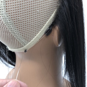 BOZHEN Topper con Base in Pizzo HD Invisibile, Attaccatura Naturale, 100% Capelli Umani Remy, <span class=keywords><strong>Extension</strong></span> a Filo Senza Cuciture, Pre-strapazzato per Attaccatura Naturale - Product Image 4
