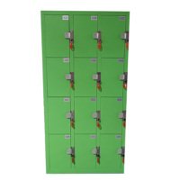 Casiers à pièces en acier Luoyang 12 portes casiers de stockage de clé de retour de pièce en métal armoire de casier en acier de charge de gymnase