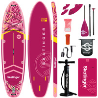 Planche de paddle gonflable Skatinger en matériau Drop Stitch, planche de surf 10'6"*32"*6" SUP Gonfiabile avec pompe pour sports nautiques