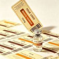 62 Étiquettes universelles pour flacons de peptides de laboratoire, qualité RUO, résistantes à l'eau, adhésif haute adhérence, pour toutes les tailles de flacons