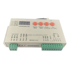 Pengontrol LED nirkabel K1000S RF + pengendali jarak jauh RF, perubahan warna penuh dengan efek mengejar & mengalir, Input DC lebar 5-24v - Product Image 4