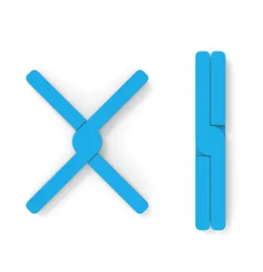 Bộ 2 Cái Chịu Nhiệt Đa Năng Gấp Nấu Ăn Có Thể Gập Lại Nồi Giữ Silicone Trivet