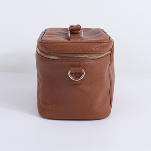 Organizador de cosméticos de PU de gran capacidad para mujer, bricolaje, personalizado, impermeable, de viaje, para neceser con asa ecológica - Product Image 3