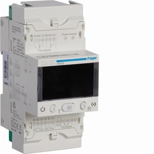 Relè Differenziale Hager HR535 0.03-30A 0.1-5s LCD a 4 Canali per Protezione - Product Image 1