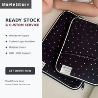 Housse d'ordinateur portable mignonne à imprimé étoiles pour MacBook Air Pro 13 14 15 pouces, étui de protection rembourré avec poche avant, logo personnalisé OEM ODM