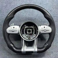 Volant en fibre de carbone, accessoires de voiture pour Mercedes-Benz CLS C E AMG W217 W204 W212 W213 CLK GLC, volant en cuir