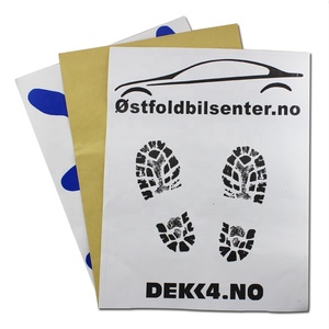 Customized Logo Print Disposable <strong>Paper</strong> <strong>Car</strong> Floor <strong>Mats</strong> for <strong>Car</strong> Paint and Repair - Product Image 1