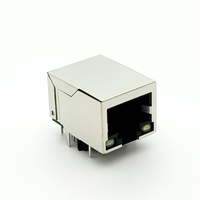 Prise Ethernet Gigabit RJ45 à port unique Soulin, 10P8C, POE, filtre magnétique, blindage, LED, indice de protection IP68, pour applications sur circuits imprimés